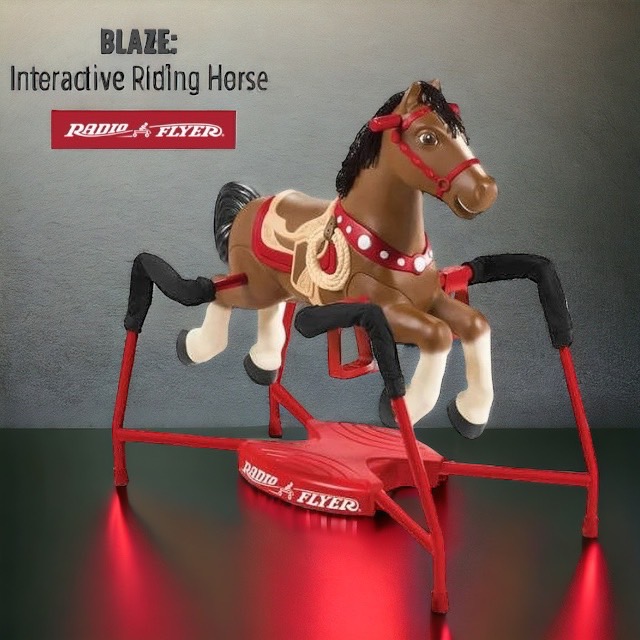 นำเข้า US Radio Flyer, Blaze Interactive Spring Horse, Ride-on with Sounds for Boys and Girls - ราคา 9,500 บาท