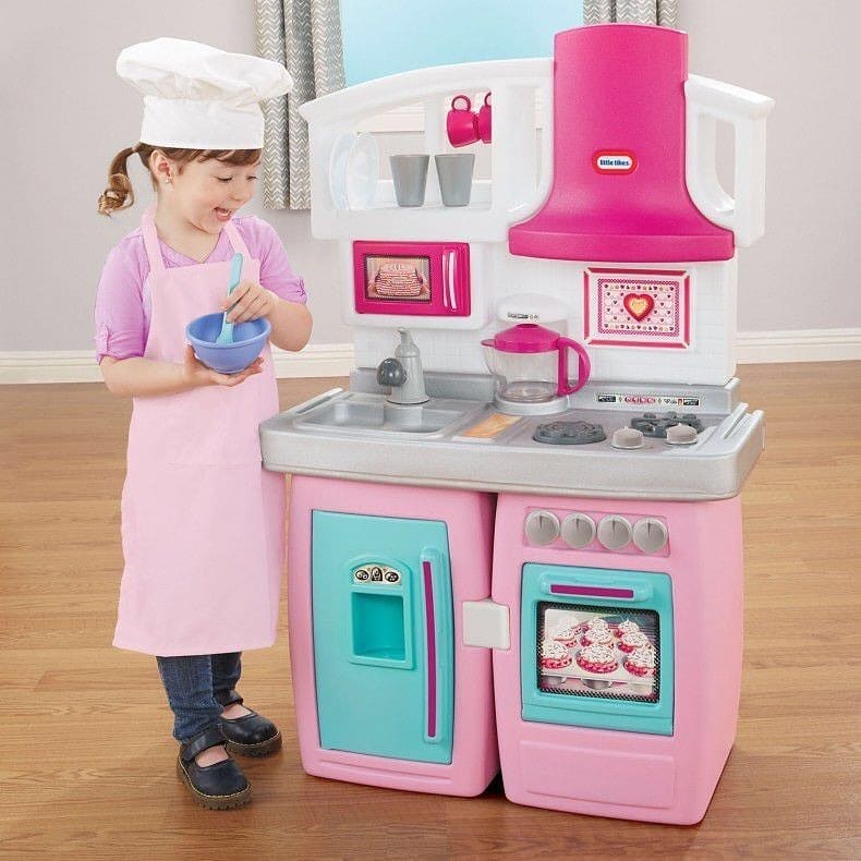 พร้อมส่ง👩🏻🍳ชุดครัว Little Tikes Bake N Grow Kitchen ครัว 2in1 สามารถยืด หด ได้ตามความต้องการ สีชมพู ราคาพิเศษ 4,900.- ชุดครัวเต็มรูป