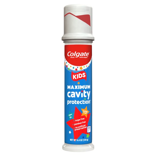 ยาสีฟันเด็ก Colgate Kids Toothpaste Pump, Maximum Cavity Protection, 4.4 ounces ราคา 320 บาท