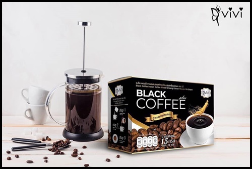 วีวี่กาแฟดำ แบล็กคอฟฟี่ Vivi black coffee plus