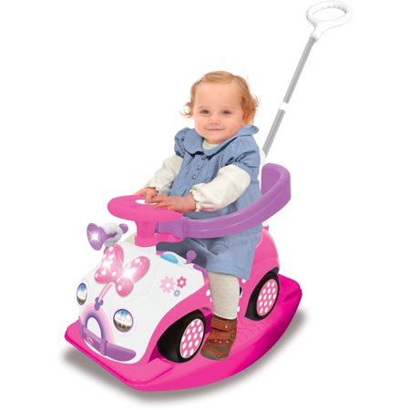 รถขาไถ โยกเยก ผลักเดิน รถเข็น มินนี่เม้าส์ 4 in 1 สุดคุ้ม กับ Kiddieland Disney Minnie Mouse 4-in-1 Activity Ride-On ราคา 3,490 เอกชน 200 บาทคะ