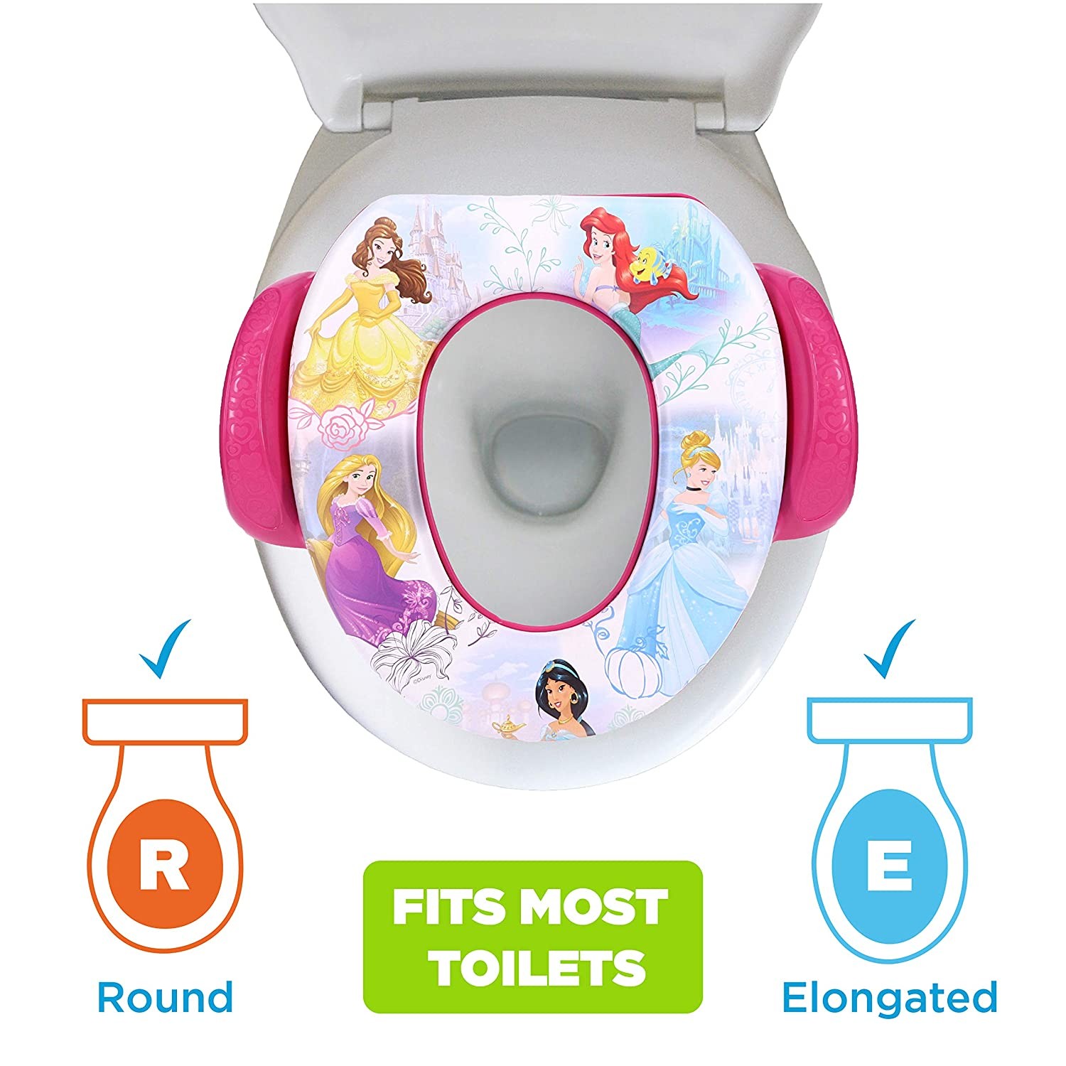 เบาะรองชักโครกเด็ก ลายเจ้าหญิง Disney Princess "Adventure is Waiting" Soft Potty Seat with Potty Hook