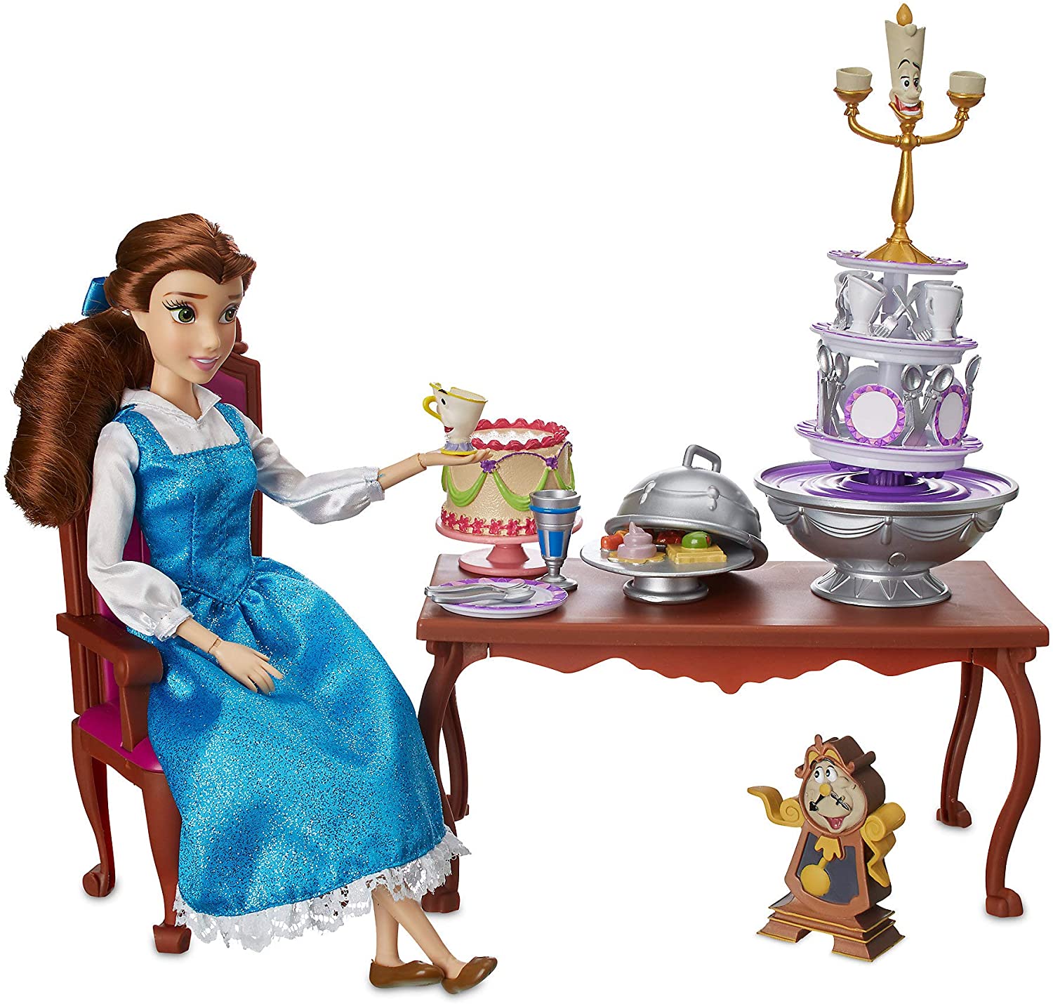 ตุ๊กตา Disney Belle Classic Doll Dinner Party Play Set - Beauty and The Beast ราคา 1890 - บาท