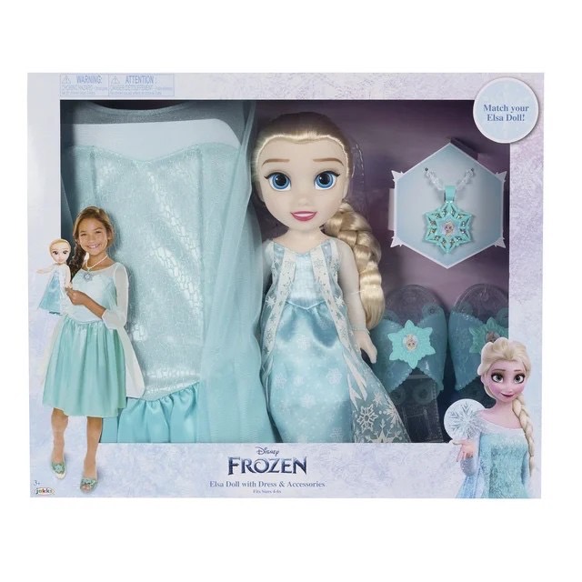 นำเข้า🇺🇸 ชุดเซ็ทเจ้าหญิงเอลซ่าพร้อมตุ๊กตาDisney Classic Elsa 15 inch Doll with Dress and Accessory , ราคา 1,690 บาท
