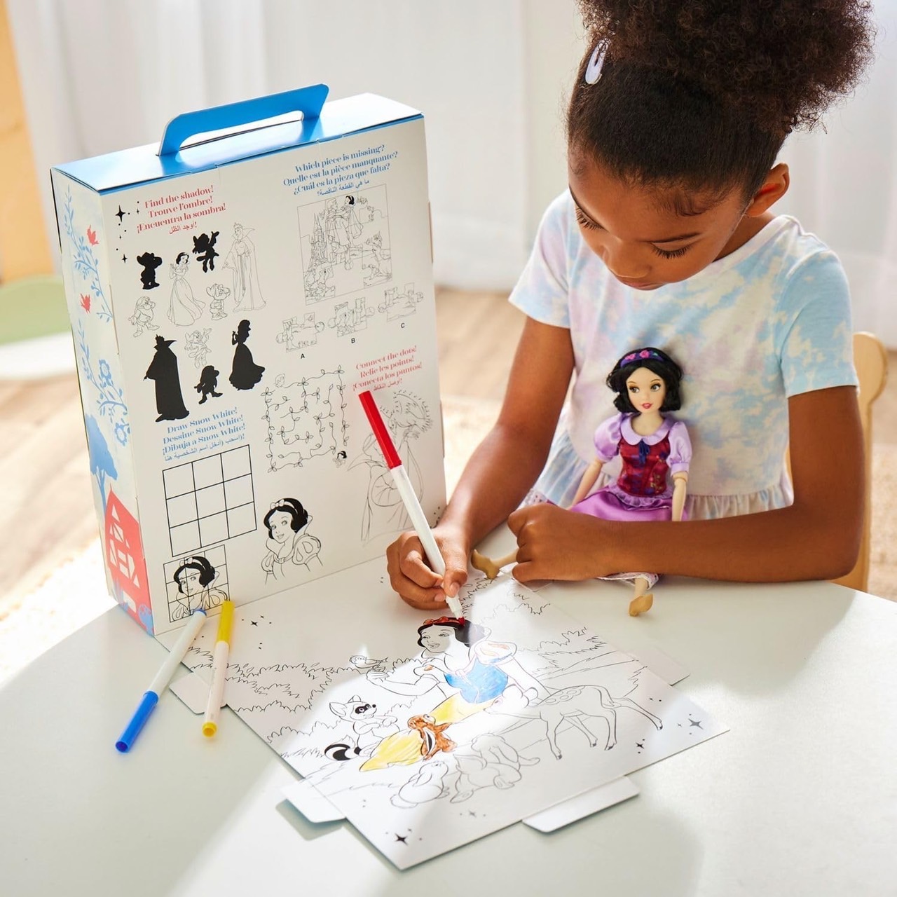 นำเข้า 🇺🇸 เซ็ทตุ๊กตาสโนไวท์และกิจกรรมระบายสีSnow White Disney Story Doll 11'' ราคา 1,590 บาท