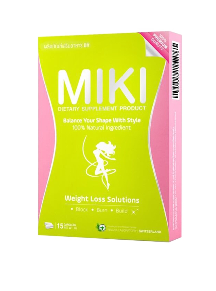 มิกิ ผลิตภัณฑ์ลดและควบคุมน้ำหนัก (Miki Premium Quality 100%)