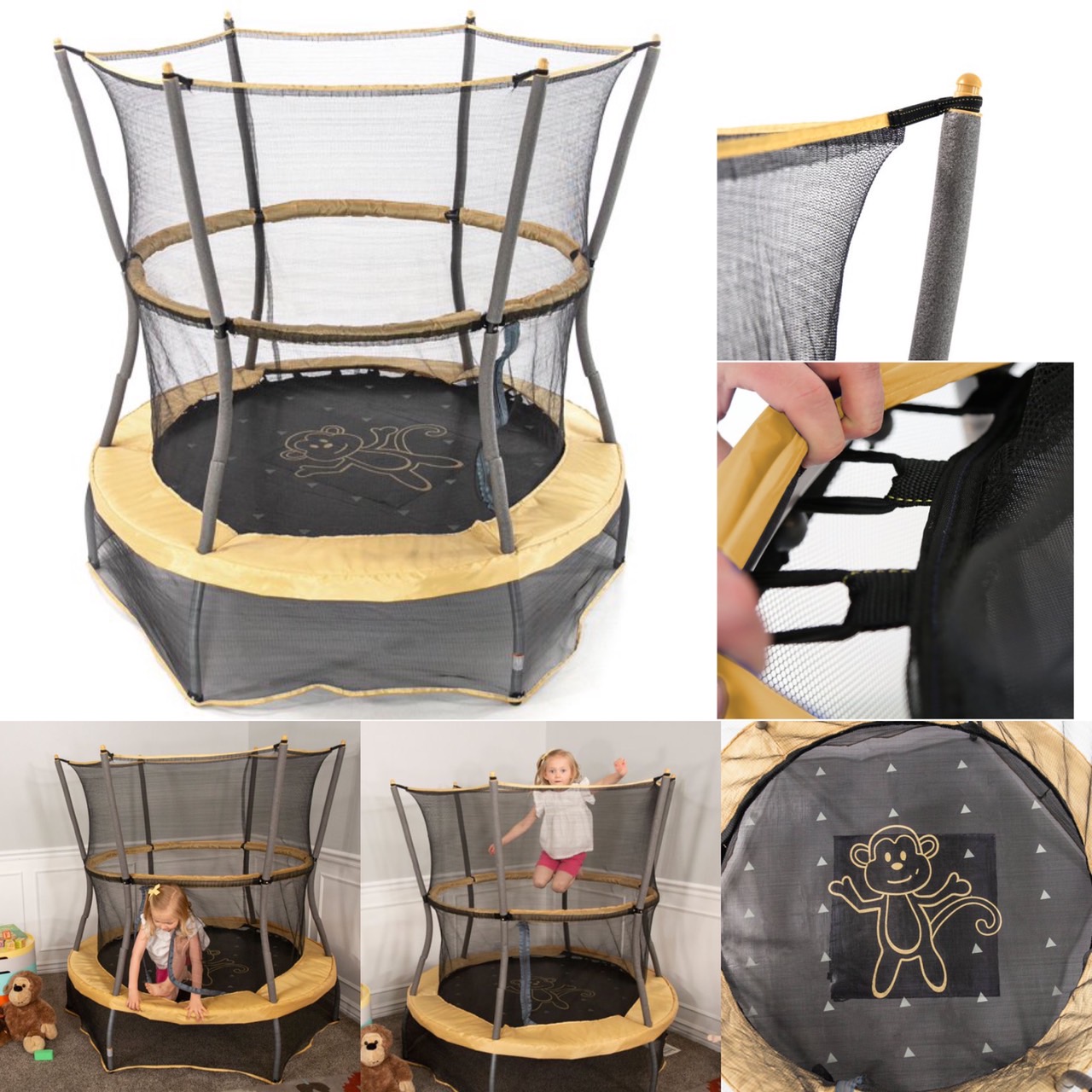 แทรมโพลีน Skywalker ขนาด 55 นิ้ว Bounce-N-Learn Trampoline พร้อมกล่องหุ้มและเสียง ลิง ราคา 6,190 - บาท