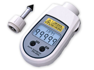 NidecShimpo รุ่น PH-200LC เครื่องวัดความเร็วรอบสัมผัสและเลเซอร์แบบพกพา,Contac&laser non-contact type tachometer,meas.range:6～99,999RPM