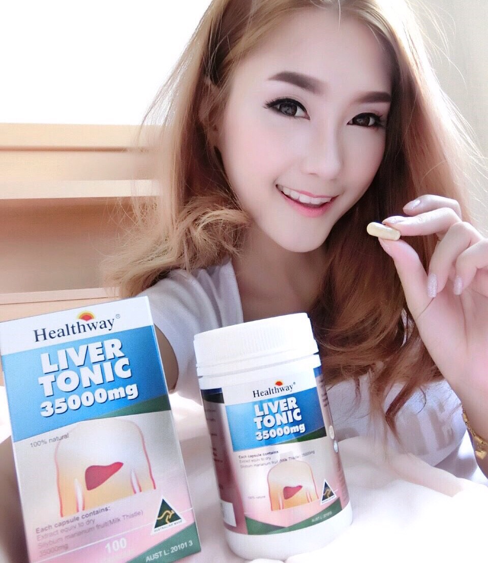 อาหารเสริมบำรุงร่างกาย และตับ (Healthway Liver Tonic 35000 mg)