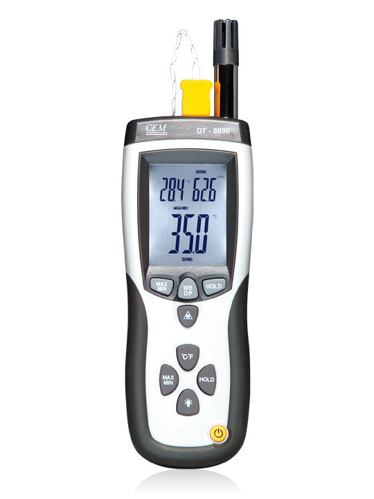 CEM รุ่นDT-8896เครื่องวัดอุณหภูมิความชื้นPsychrometer with InfraRed Thermometer