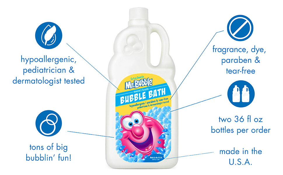 มิสเตอร์ บับเบิ้ล เอ็กซ์ตร้า เจนเทิล บับเบิ้ล บาธ Hypoallergenic ราคา 590.- บาท