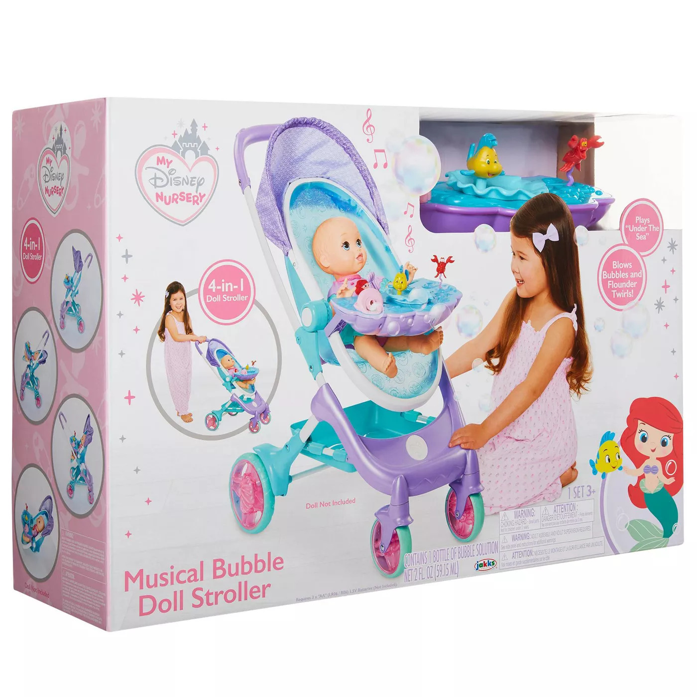 รถเข็นตุ๊กตาเป่าฟอง My Disney Nursery Bubble Stroller
