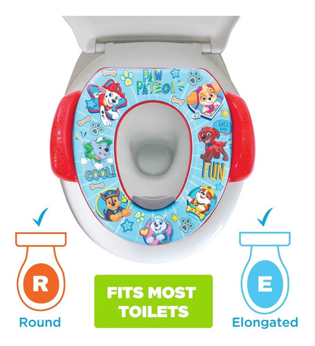 เบาะรองชักโครกเด็ก Paw patrol Soft Potty Seat สีฟ้าอ่อน