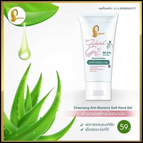 เจ้านางเจลล้างมืออนามัย Chaonang Hand Gel