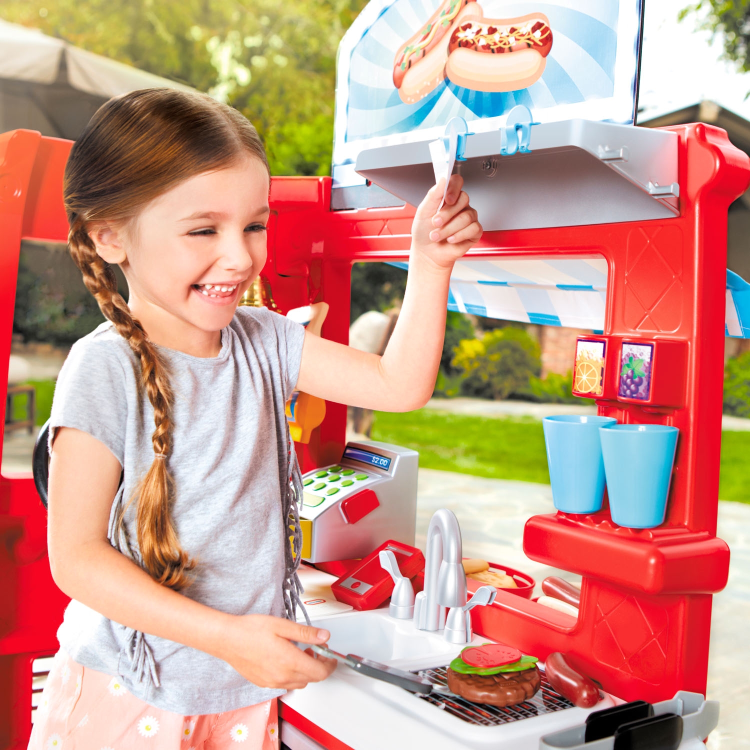พร้อมส่ง! รถขายอาหารฟู๊ดทรัค 2in1 จาก Little Tikes 2-in-1 Food Truck ราคา 7,590 บาท
