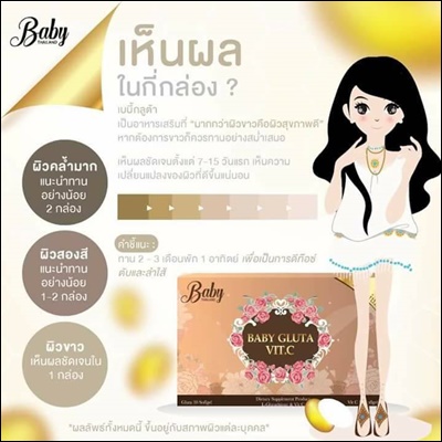 เบบี้กลูต้า (Baby Gluta Vit.c) แพคเกจใหม่