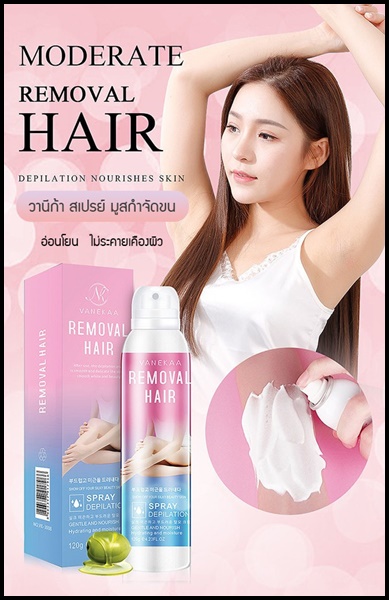 วานีก้า สเปรย์ มูสกำจัดขน Vanekaa Remover Hair Spray