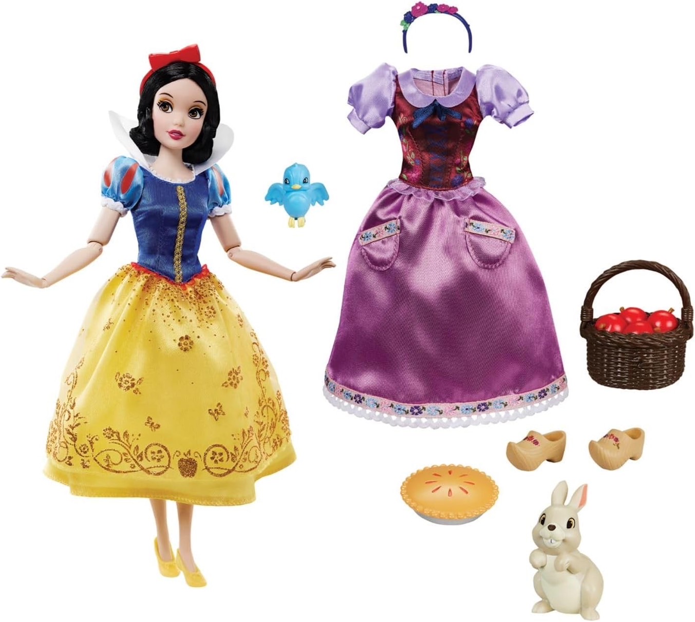 นำเข้า 🇺🇸 เซ็ทตุ๊กตาสโนไวท์และกิจกรรมระบายสีSnow White Disney Story Doll 11'' ราคา 1,590 บาท
