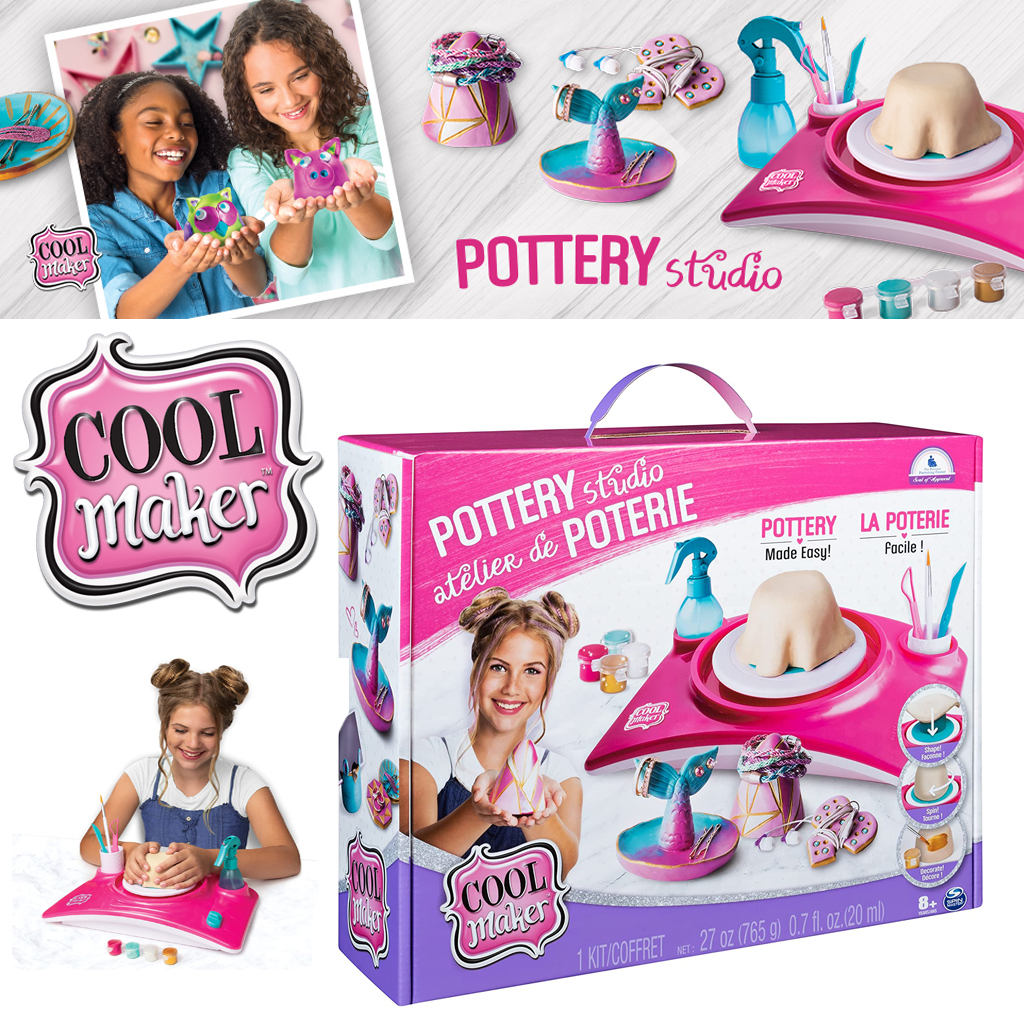 ชุดกิจกรรมเครื่องปั้นดินเผา Cool Maker, Pottery Studio, Clay Pottery Wheel Craft Kit for Kids Aged 6 and Up (Edition May Vary) ราคา 990 บาท