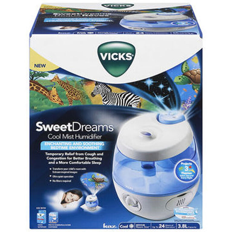 พร้อมส่ง เครื่องพ่นไอระเหย วิคส์ แบบไอเย็น ดูแลรักษาง่าย Vicks Sweet Dreams Cool Mist Humidifier ราคา 4,250 บาท