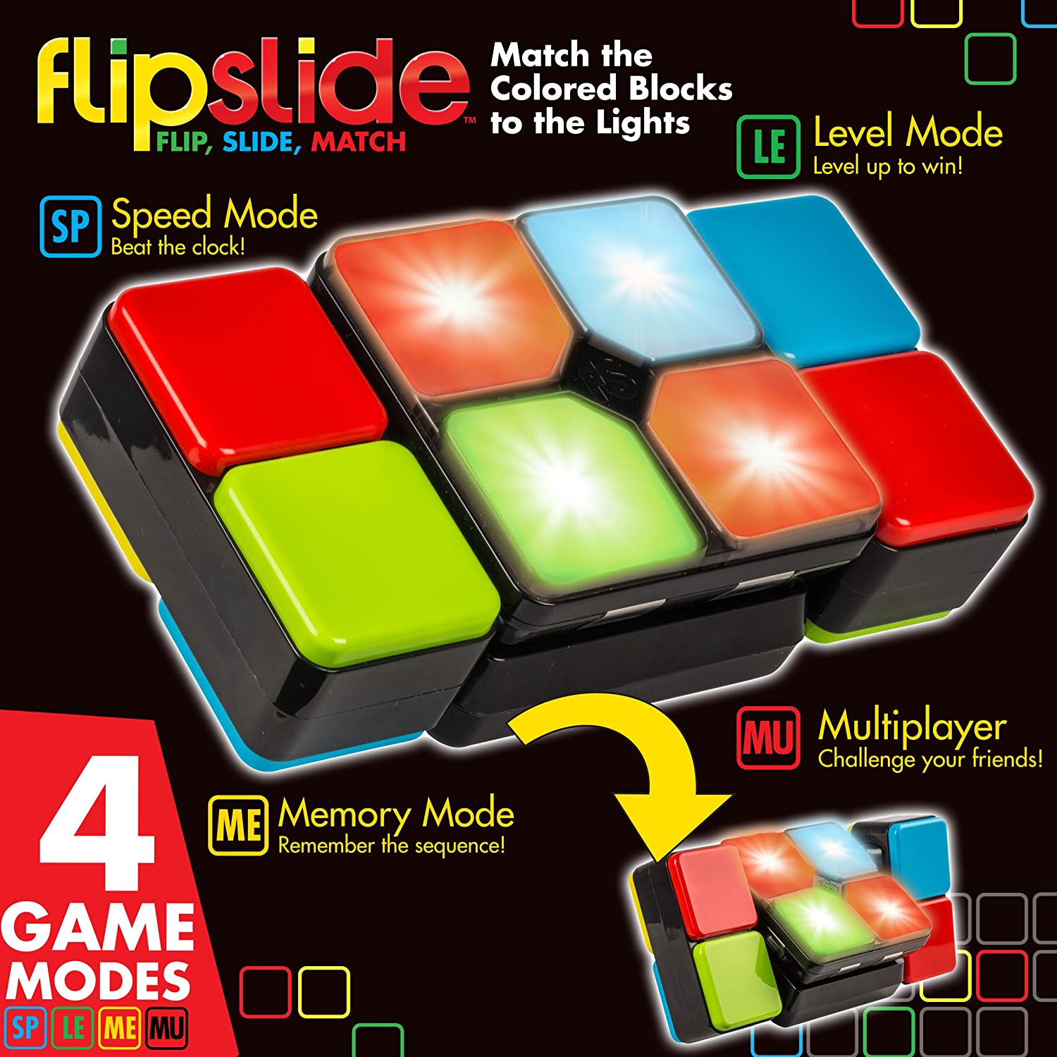 รูบิคส์รุ่นใหม่ Flipslide พลิก เลื่อน และจับคู่สีเพื่อเอาชนะ - มี 4 โหมดเกมส์ ราคา 1,390 บาท
