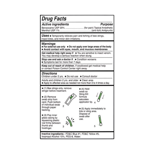 ของแท้ 100% Sting-kill Extermal Anesthetic แบบใช้แล้วทิ้ง ราคา 350 บาท