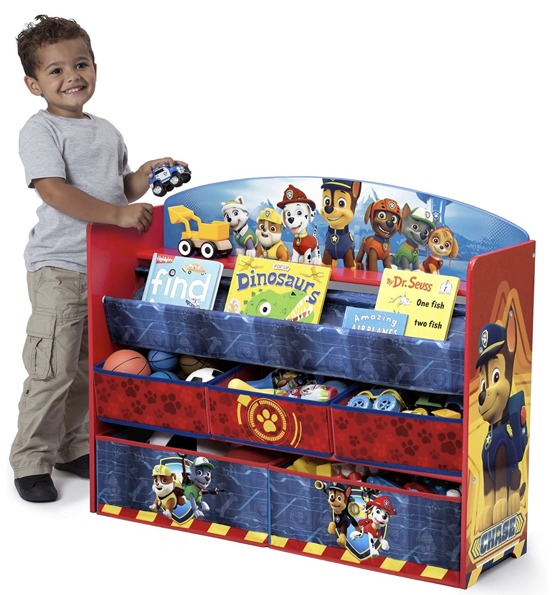 ชั้นเก็บของ ชั้นวางหนังสือ ขนาดใหญ่ ลาย พาวพาโทรล Delta Children PAW Patrol Deluxe Book and Toy Organizer (แบบใหม่ล่าสุด) ลิขสิทธิ์แท้นำเข้าอเมริกา ราคา 3390 บาท