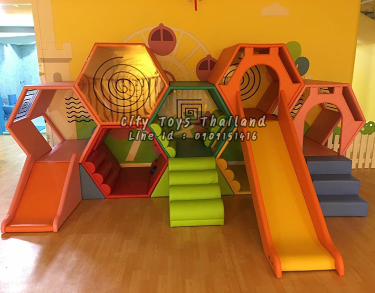 บ้านสไลเดอร์รังผึ้งนุ่มนิ่ม