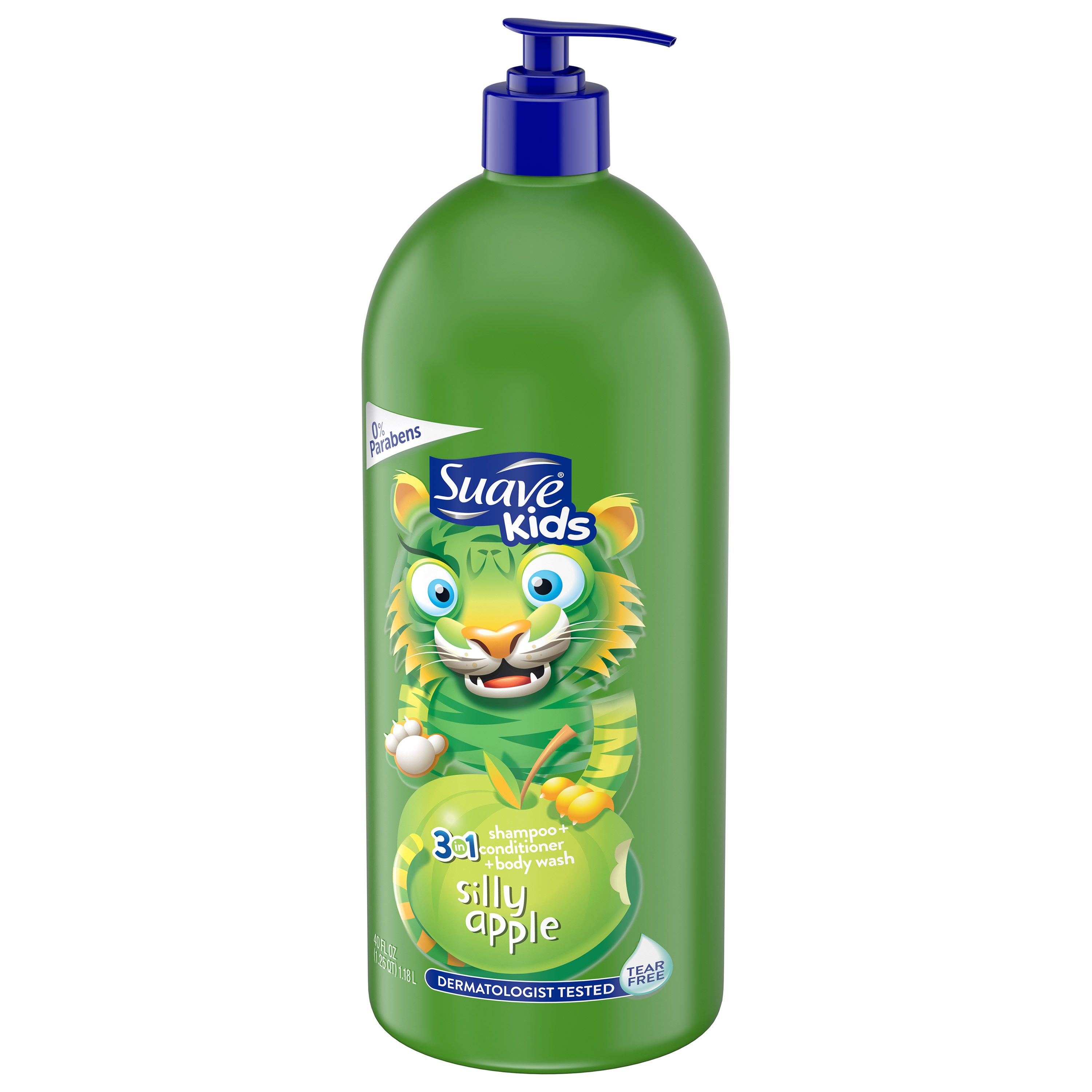 Suave Kids Apple 3in1 Shampoo + Conditioner + Bodywash - 40 fl oz