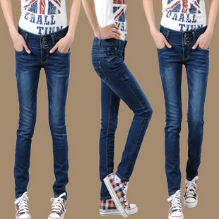 34813 กางเกงยีนส์เอวใหม่ Slim ขาเดป เข้ารูป สวมใส่สบายมีความยืดหยุ่น (พรีออเดอร์) 34813 ตัว