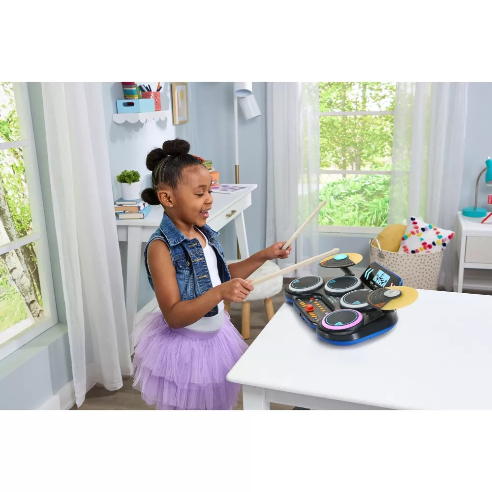 🪄มาใหม่ล่าสุดเลยนำเข้า🇺🇸 🪩 VTech® Kidi Star™drum pad, black - กลองแพดสีดำแป้นกลองอิเล็กทรอนิกส์แบบโต้ตอบนี้เหมาะสําหรับเด็กอายุ 5 ปี ราคา 3,590 บาท