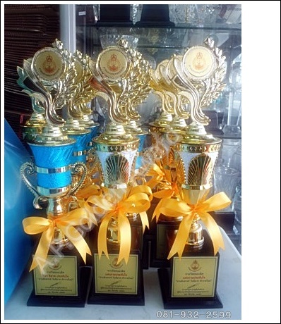 ถ้วยรางวัลพลาสติก เสาเดี่ยว