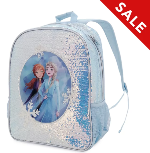 กระเป๋า Disney Store Frozen 2 Backpack Glitter Sequin Anna Elsa artwork NEW ราคา 890 - บาท