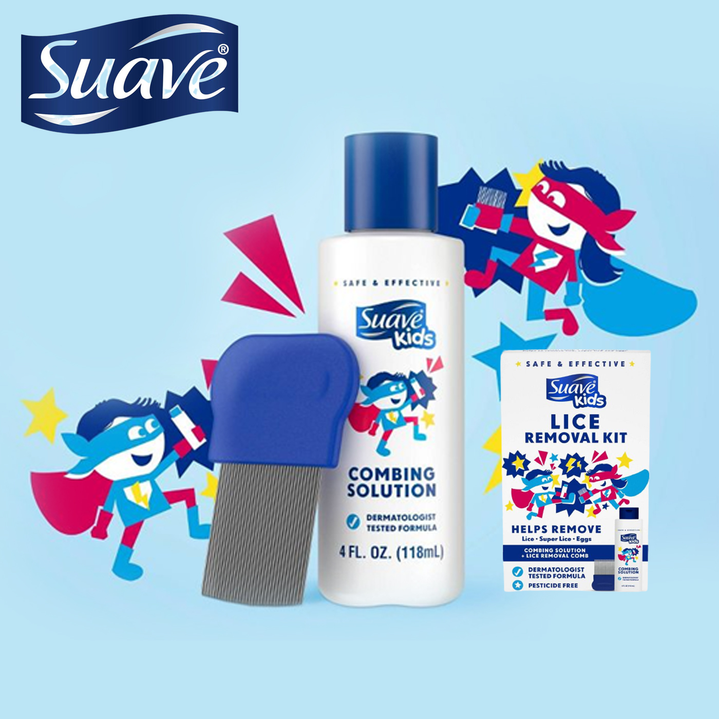 ชุดรักษาเหาเด็ก Suave Kids Lice Treatment Kit - 4 fl oz ราคา 890 - บาท