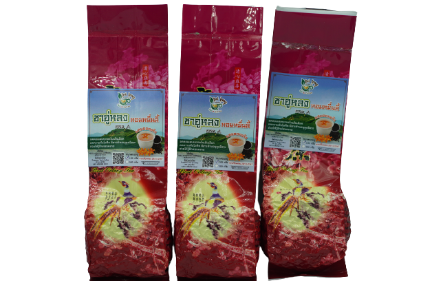 อู่หลงเกรดเอ ชาอู่หลงหอมหมื่นลี้ เกรดเอ Oolong Tea ขนาด 100 กรัม ผ่านมาตรฐาน อย. เป็นชาอู่หลงก้านอ่อนคัดพิเศษ เกรด A เบอร์ 17 รสชาติกลอมกล่อม ชุ่มคอที่สุด อบผสมดอกหอมหมื่นลี้ซึ่งเป็นดอกไม้ที่มีความหอมเป็นอย่างมาก