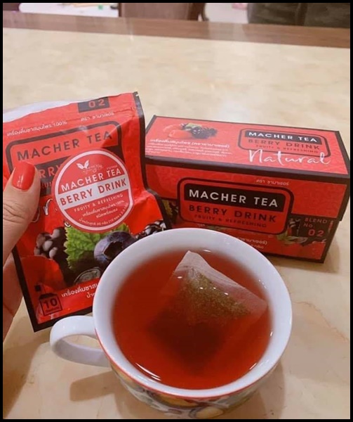 ชามาเชอร์ ชาเบอร์รี่ ดีท็อก Macher Tea Berry Drink