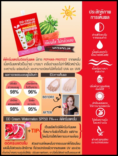 ดีดีครีม กันแดดแตงโม DD CREAM WATERMELON
