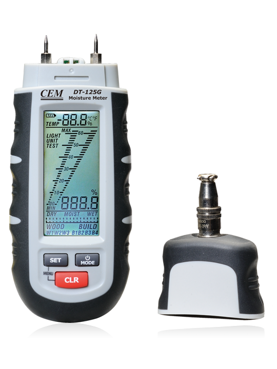 CEM รุ่นDT-125Gเครื่องวัดความชื้นสำหรับไม้Digital Moisture Meter Meas.range:1～75%(Wood),Temp.:-40～158°F(-40～70°C)