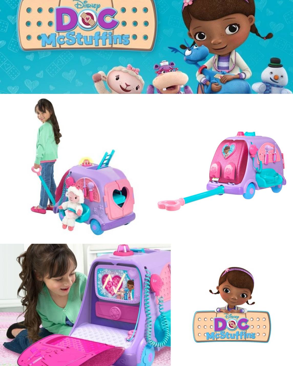 กระเป๋าแพทย์เคลื่อนที่ Doc McStuffins Get Better Talking Mobile ของ Disney Junior