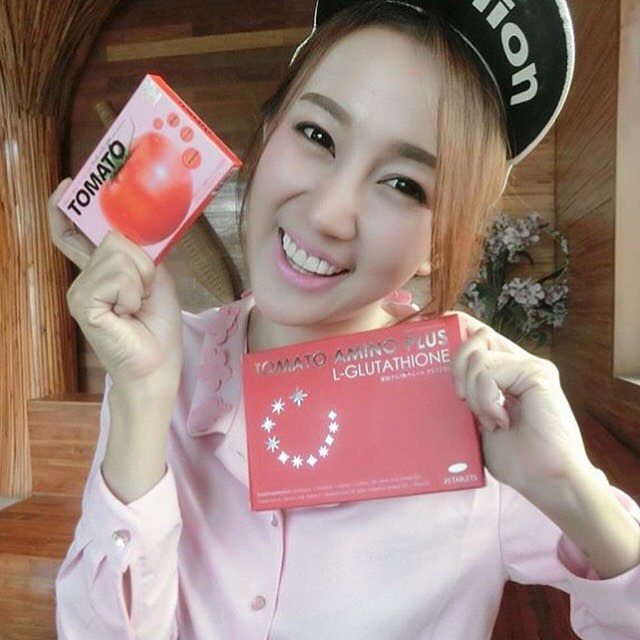 TOMATO Amino Plus L-glutathione สูตรใหม่ (โทเมโท อะมิโน พลัส แอลกลูต้าไธโอน)
