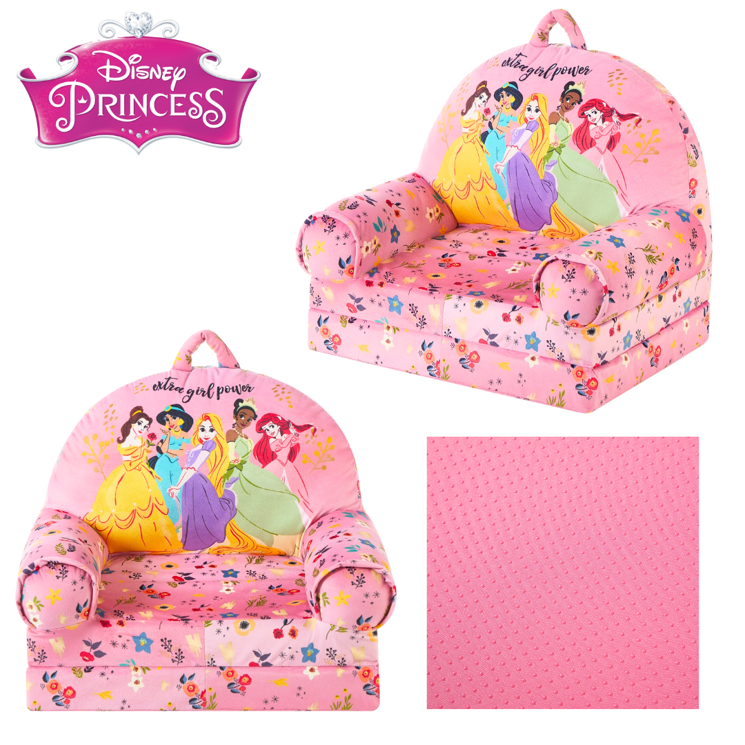 นำเข้า 🇺🇸 ✨เก้าอี้ Disney Princess 2-in-1 Flip Out Chair สีชมพูสำหรับเด็กขนาดประมาณ 19 นิ้ว ราคา 3,390 บาท