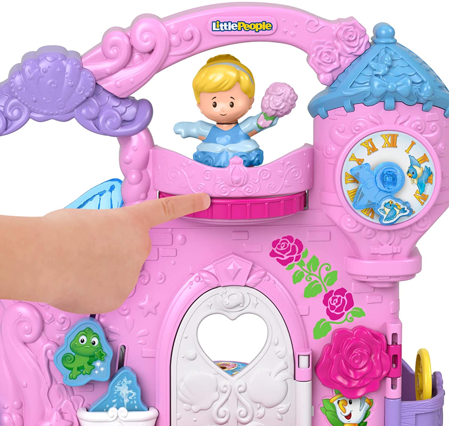 Fisher Price ปราสาท Disney Princess Play & Go แบบพกพาพร้อมฟิกเกอร์ตัวละครสำหรับเด็กเล็ก "ลิขสิทธิ์แท้" ราคา 1790 - บาท