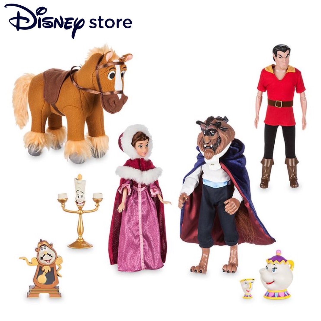 นำเข้า 🇺🇸 ✨ชุดของขวัญ Beauty and the Beast Doll Deluxe Gift Set “โฉมงามกับเจ้าชายอสูร”ขนาด 11 นิ้ว ราคา 4,990 บาท