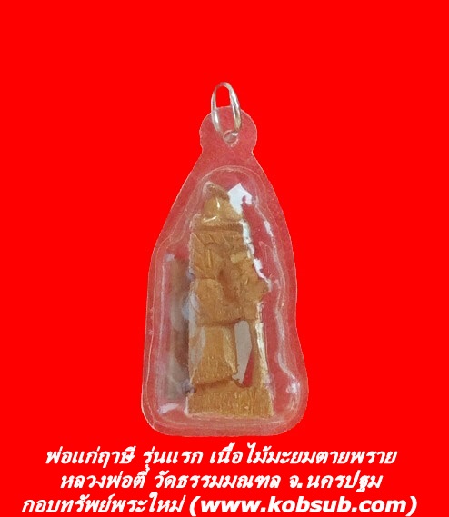 ปู่ฤาษีภุชงค์ รุ่นแรก เนื้อไม้มะยมตายพราย หลวงพ่อตี๋ วัดธรรมมณฑล จ.นครปฐม