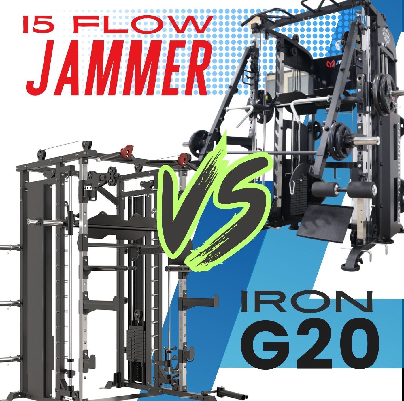 เปรียบเทียบสมิทแมชชีน G20 กับ Smith Machine i5 Flow Jammer / งาน Top ทั้งคู่