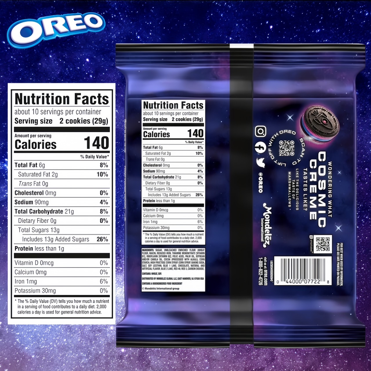 ‼ NEW💥นำเข้า🇺🇸 OREO Space Dunk คุกกี้แซนวิชช็อกโกแลต รุ่นลิมิเต็ด อิดิชั่น ขนาด 10.68 ออนซ์ ราคา 590 บาท * ค่าส่ง 70 บาท