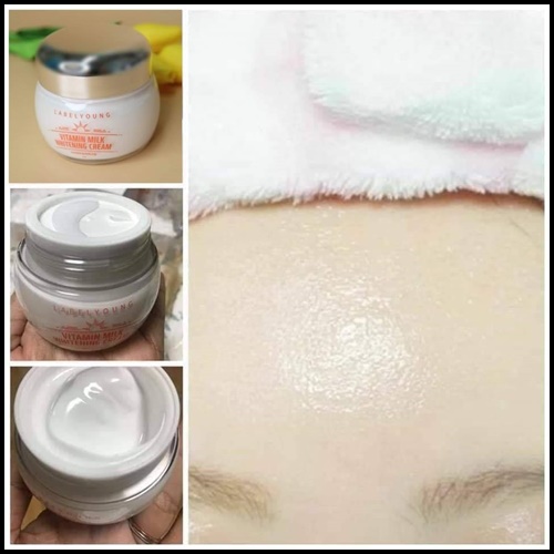 ครีมหน้าสด Vitamin Milk Whitening Cream ครีมดังจากเกาหลี