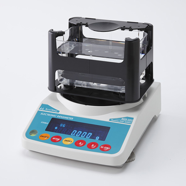AlfaMirage รุ่น MDS-300 เครื่องวัดความหนาแน่นและความถ่วงจำเพาะของวัสดุ,Electronic Densimeter resolution,0.001(0.0001)～300g