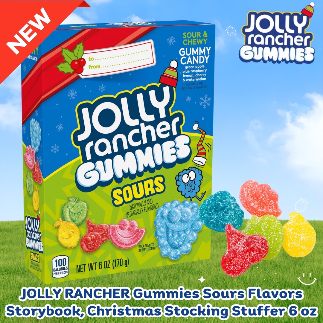 นำเข้า 🇺🇸 ✨ JOLLY RANCHER Gummies Sours Flavors Storybook- ขนมเยลลี่รสเปรี้ยวที่มาพร้อมกับบรรจุภัณฑ์ในรูปแบบหนังสือ ราคา 390 บาท