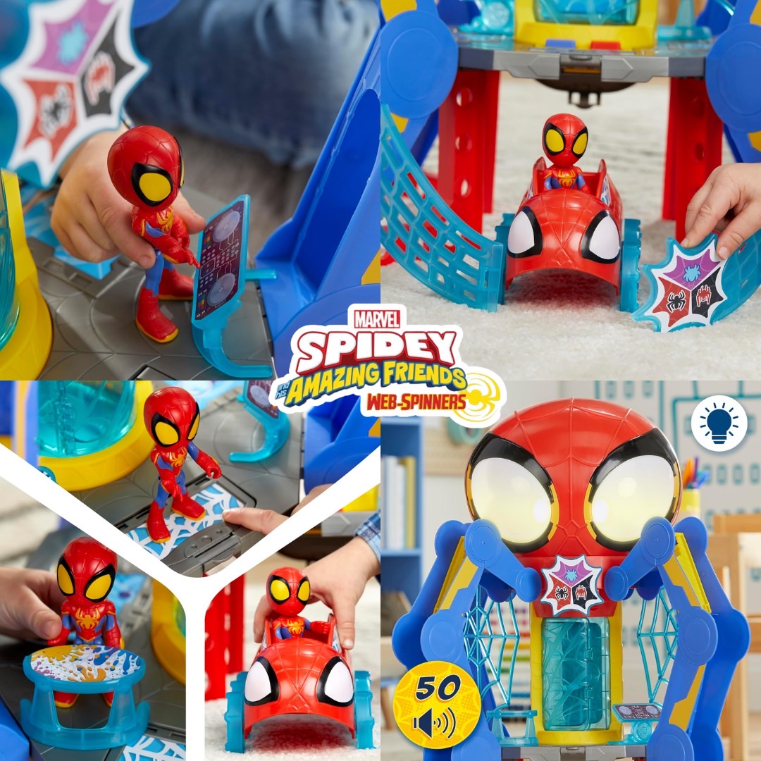 นำเข้า 🇺🇸 🕸️ Spidey and His Amazing Friends Web-Quarters Playset-แหล่งรวมความสนุกของเหล่าฮีโร่ตัวจิ๋ว ราคา 6,990 บาท